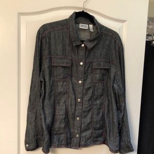 Chico’s Linen Shirt/Jacket